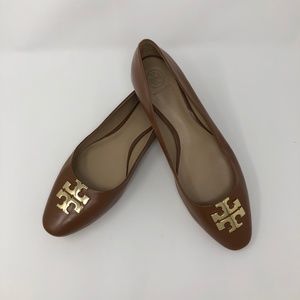 Leather Flats Tan Size 10 1/2